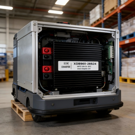DC-DC Power Modules Support Reliable Operation in AGV and Robotics Systems